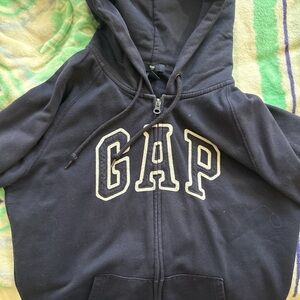 GAP Navy Hoodie Zip-Up Jacket with Logo